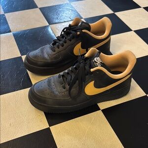 Nike Black and Gold Sneakers